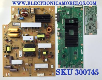KIT DE TARJETAS PARA TV SONY NUM DE PARTE KD-65X750H / MAIN A-5019-132-A / 1-002-204-11 / A5019132A 220 / FUENTE 1-001-390-21 / APS-430/B(CH) / T-CON 342911008U / CSC05-1 / YSAF065CS01 / MODELOS KD-65X750H / KD65X750H / KD-65X75CH / KD65X75CH